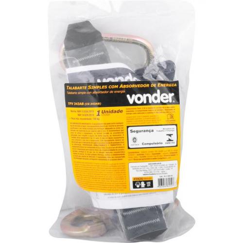 Talabarte simples com absorvedor de energia - TFV 343AB Talabarte simples com absorvedor de energia - TFV 343AB