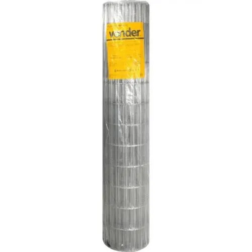 Tela alambrado malha 15 x 5 cm fio 2,3 mm com 1,8 x 25 m   