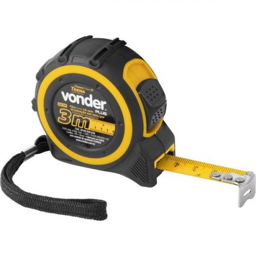 Trena com fita de a�o 16 mm x 3 m com trava