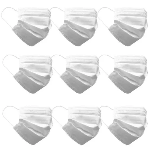 Kit 50 Máscaras descartáveis cirúrgica tripla camada