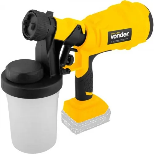 Pistola de pintura HVLP tipo sucção a bateria 18V Sem bateria -  IPPV 1826
