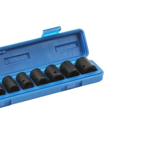 Jogo de soquete de impacto sextavado 10 a 22 mm 1/2
