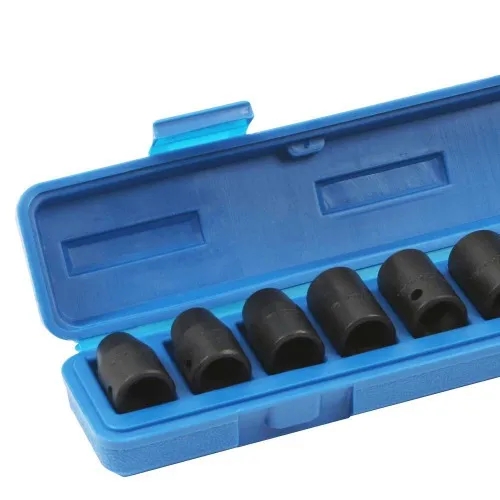 Jogo de soquete de impacto sextavado 10 a 22 mm 1/2