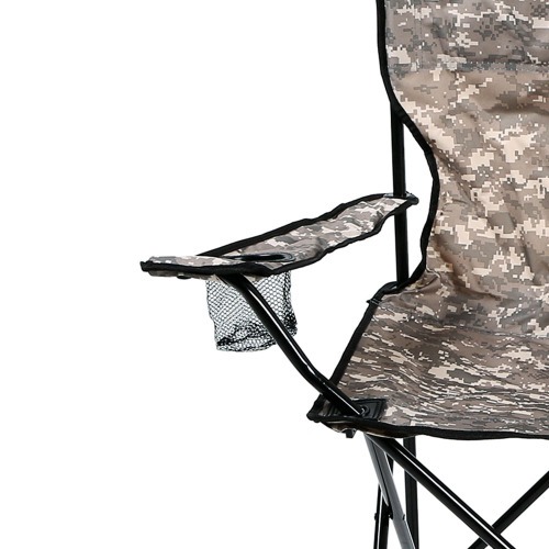 Cadeira para camping camuflada c/ braco - Araguaia 