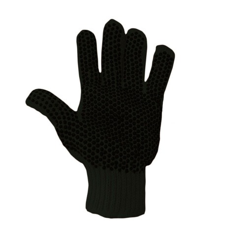 Kit 12 pares de luvas de malha pigmentada tricotada preta Kit 12 pares de luvas de malha pigmentada tricotada preta