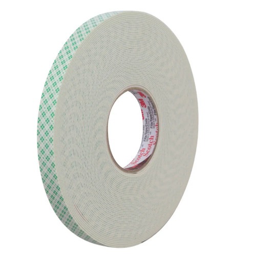 Fita adesiva dupla face espuma 19 mm x 20 metros PU branca - 4026 Fita adesiva dupla face espuma 19 mm x 20 metros PU branca - 4026