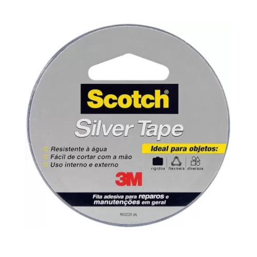 Fita adesiva 45 mm x 5 m - Silver tape Fita adesiva 45 mm x 5 m - Silver tape