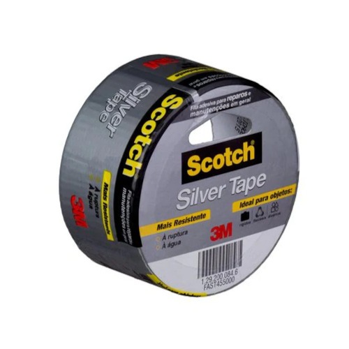 Fita adesiva 45 mm x 5 m - Silver tape Fita adesiva 45 mm x 5 m - Silver tape