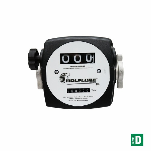 Medidor mecnico para leo diesel 10 a 120 L/min 3 dgitos - 2100W-3D