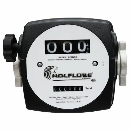 Medidor mecânico para óleo diesel 10 a 120 L/min 3 dígitos - 2100W-3D