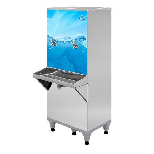 Bebedouro industrial de coluna 50 litros em ao inox - B50  220V