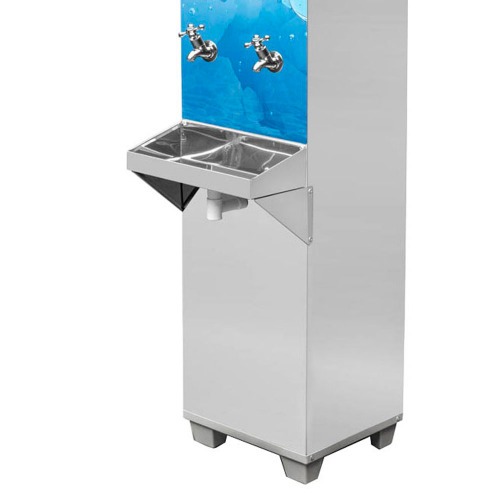 Bebedouro industrial de coluna 25 litros em aço inox - B25 220V Bebedouro industrial de coluna 25 litros em aço inox - B25 220V