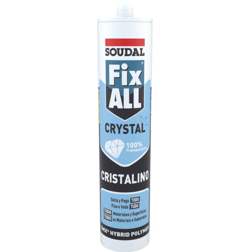 Selante para constru��o civil em poliuretano 290 ml - Fix all cristal