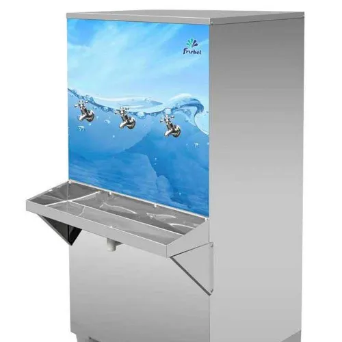 Bebedouro industrial de coluna 100 litros em aço inox - B100  220V