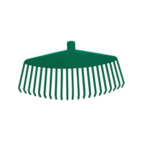 Vassoura plástica 21 dentes tipo ancinho sem cabo