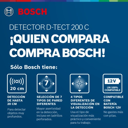 Detector de materiais com profundidade de 20 cm - D-TECT200C Detector de materiais com profundidade de 20 cm - D-TECT200C