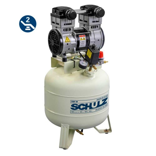 Compressor de ar odontolgico 10 ps 40 litros 2 hp - CSD 10/40  220V