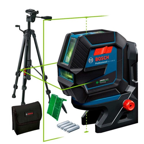 N�vel a laser verde 2 linhas 15 metros com trip� - GCL 2-50 G