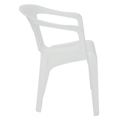 Cadeira plstica com braos branca - Atalaia