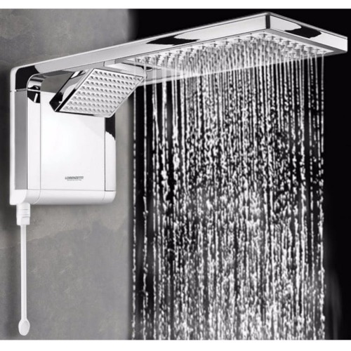 Chuveiro eletrnico 7800 watts 220V branco cromado - Acqua Duo Ultra