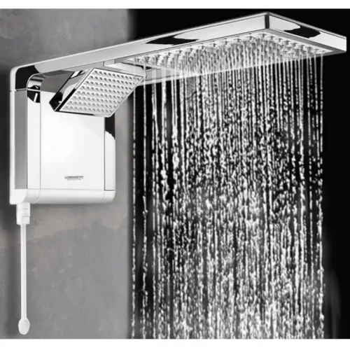 Chuveiro eletrônico 7800 watts 220V branco cromado - Acqua Duo Ultra