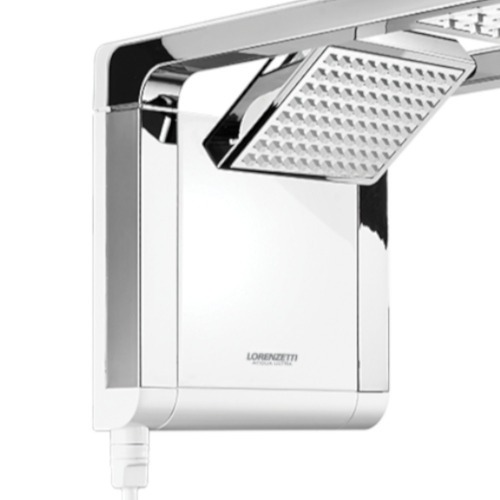 Chuveiro eletrnico 7800 watts 220V branco cromado - Acqua Duo Ultra