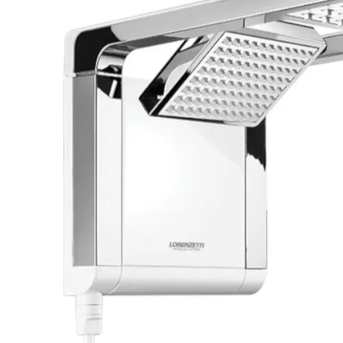 Chuveiro eletrônico 7800 watts 220V branco cromado - Acqua Duo Ultra