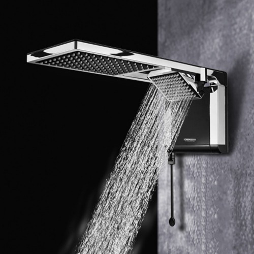 Chuveiro eletrônico 7800 watts 220V preto cromado - Acqua Duo Ultra Chuveiro eletrônico 7800 watts 220V preto cromado - Acqua Duo Ultra