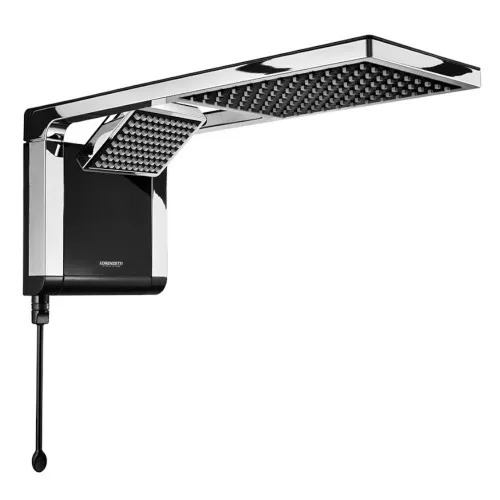 Chuveiro eletrônico 7800 watts 220V preto cromado - Acqua Duo Ultra