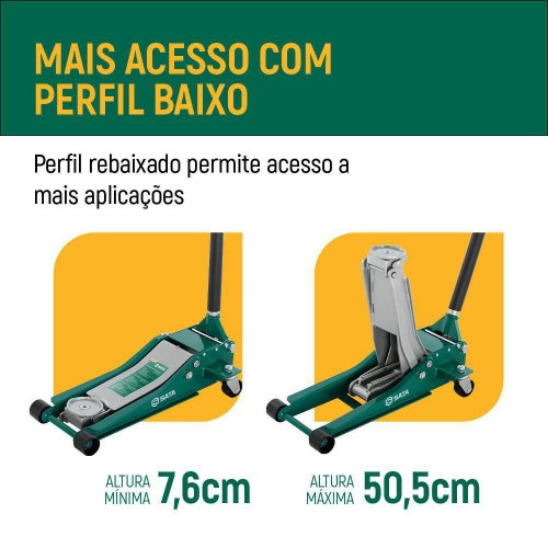 Macaco jacaré hidráulico 2 toneladas rebaixado- ST97817SC Macaco jacaré hidráulico 2 toneladas rebaixado- ST97817SC