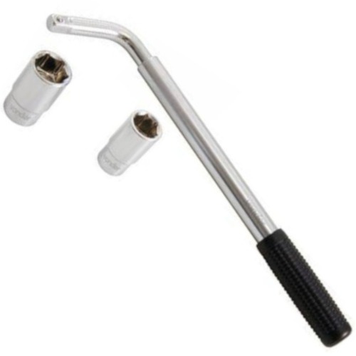 Chave de roda telescópica com soquete de 17 e 23 mm Chave de roda telescópica com soquete de 17 e 23 mm