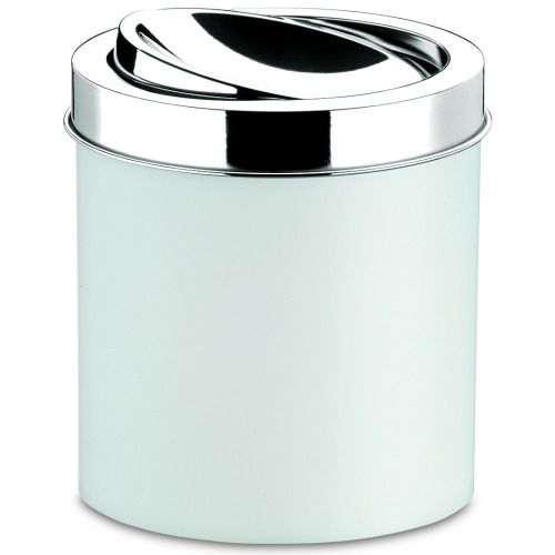 Lixeira plástica com tampa bascular inox 5,4L - 3401/202 Lixeira plástica com tampa bascular inox 5,4L - 3401/202