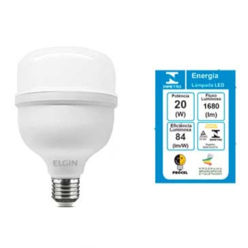Kit 10 Lâmpadas led super bulbo 20W 1680 lúmens branca fria - A80  110V/220V Kit 10 Lâmpadas led super bulbo 20W 1680 lúmens branca fria - A80  110V/220V