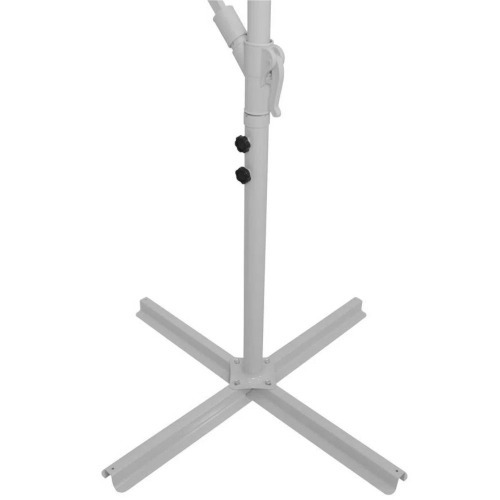 Ombrelone suspenso regul�vel com manivela 2,5 m branco