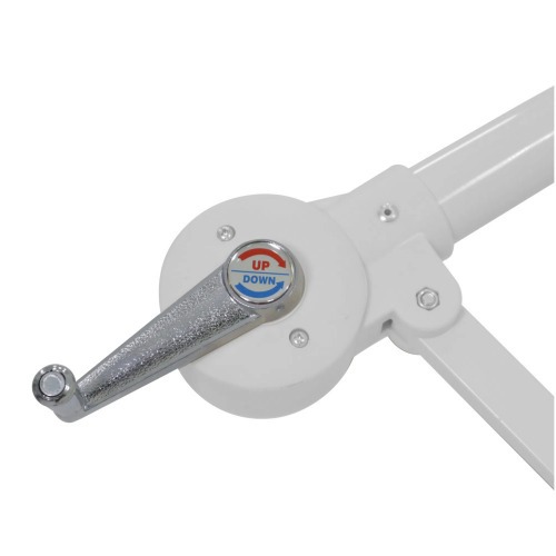 Ombrelone suspenso regul�vel com manivela 2,5 m branco