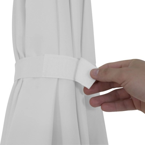 Ombrelone suspenso regul�vel com manivela 2,5 m branco