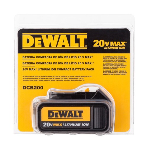 Bateria íons de lítio 20 volts 3,0 Ah - DCB200-B3 Bateria íons de lítio 20 volts 3,0 Ah - DCB200-B3