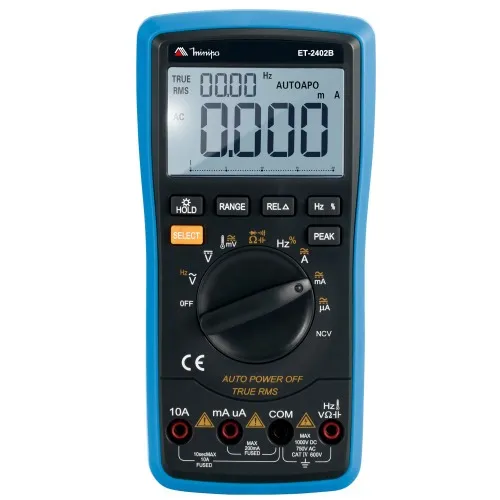 Multímetro digital portátil 600 volts CAT IV - ET-2402B