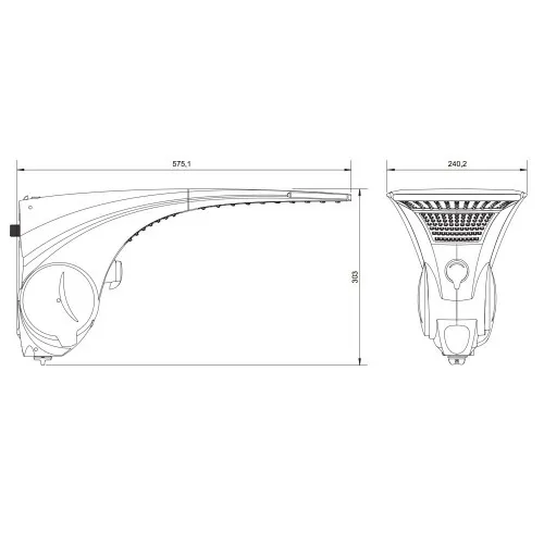 Chuveiro elétrico 5500 watts 110V 4 temperaturas - Duo Shower Quadra