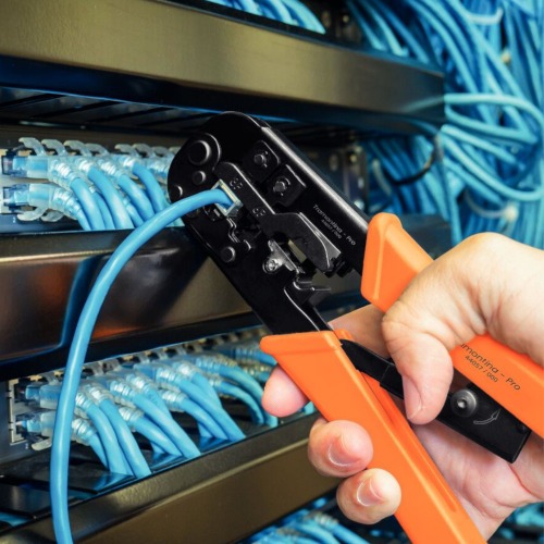 Alicate crimpador para terminais RJ 11-12-45