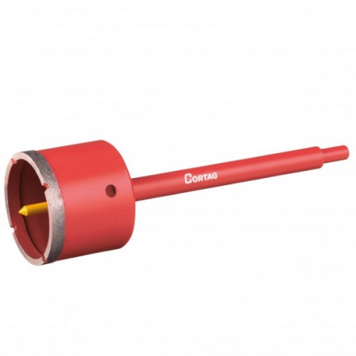 Serra copo diamantada 70 mm com haste de 3/8 Serra copo diamantada 70 mm com haste de 3/8