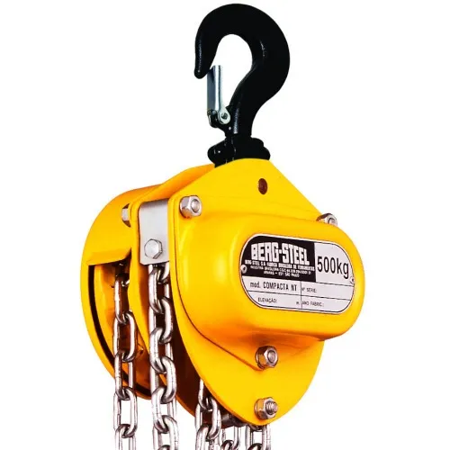 Talha manual com capacidade de 500 kg e 5 metros de corrente - NT500