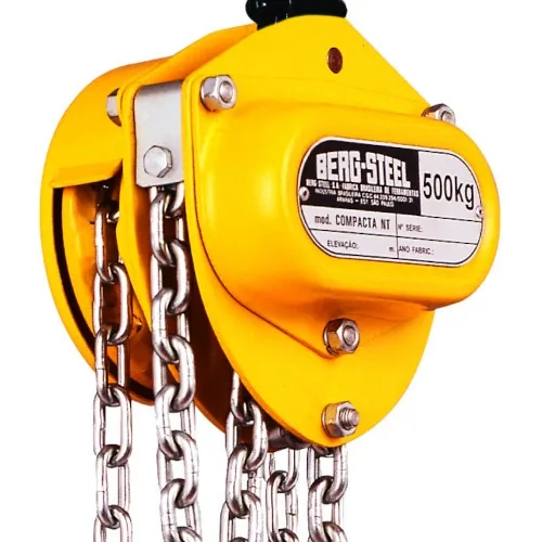Talha manual com capacidade de 500 kg e 5 metros de corrente - NT500