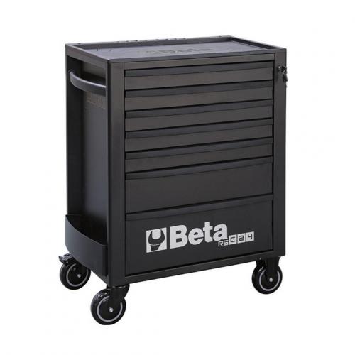 Carrinho para ferramentas com 7 gavetas preto - RSC24/7  Carrinho para ferramentas com 7 gavetas preto - RSC24/7