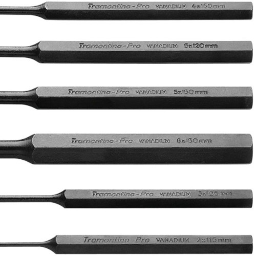 Jogo de saca-pinos paralelo com 6 peças Jogo de saca-pinos paralelo com 6 peças