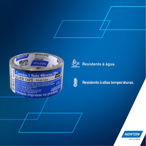 Fita adesiva silver tape 48 x 10m Fita adesiva silver tape 48 x 10m