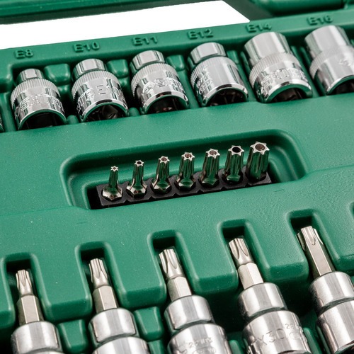 Jogo de soquetes e chaves E-Torx com 35 peças - ST09010SJ Jogo de soquetes e chaves E-Torx com 35 peças - ST09010SJ