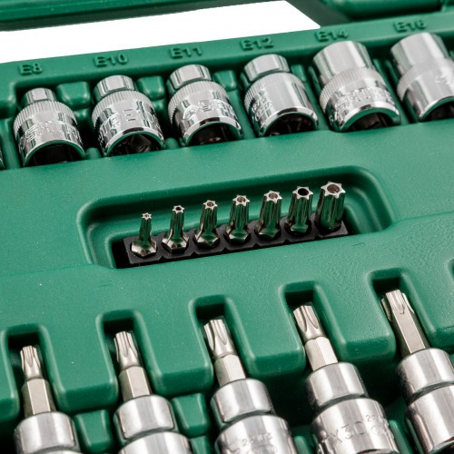 Jogo de soquetes e chaves E-Torx com 35 peças - ST09010SJ Jogo de soquetes e chaves E-Torx com 35 peças - ST09010SJ