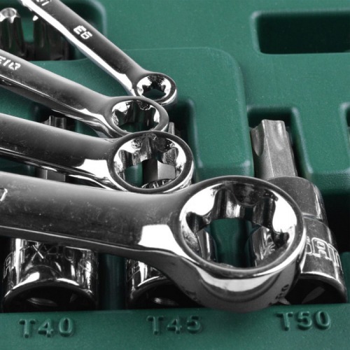 Jogo de soquetes e chaves E-Torx com 35 peças - ST09010SJ Jogo de soquetes e chaves E-Torx com 35 peças - ST09010SJ