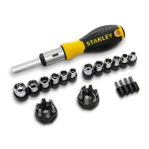 Kit chave catraca multi bits e soquetes com 29 peças